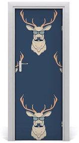 Adesivo per porta interna Deer hipster 75x205 cm