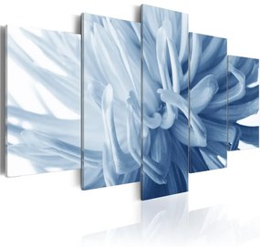 Quadro Fiore azzurro di dalia  Colore Azzurro, Dimensioni e Misure 100x50