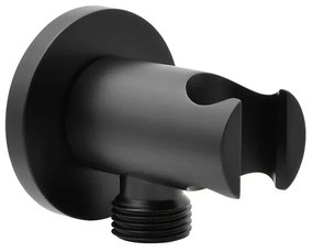 Set doccia incasso Paco nero opaco con soffione 25 cm e kit doccino