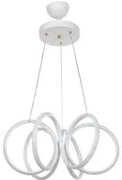 Lampada a sospensione LED forma spirale bianca Ilya MDL4439