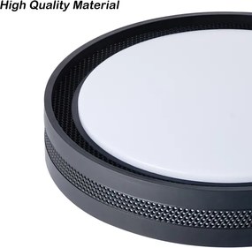 Brilagi - Plafoniera LED dimmerabile KREON LED/54W/230V 3000-6000K nero Ø 38 cm + telecomando