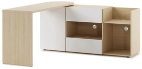 Tavolo da lavoro con piano in rovere 48x159 cm Tango - TemaHome