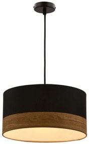 Lampadario a sospensione con filo PORTO 1xE27/60W/230V nero/marrone