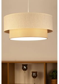 Lampadario a cavo NATIA 1xE27/60W/230V crema