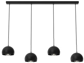 Lampadario su corda  COOL 4xE27/60W/230V nero