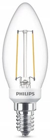 Lampadina LED 3W Glass Candle (300lm) Dimmable E14 - Philips