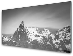 Quadro acrilico Paesaggio di montagne 100x50 cm