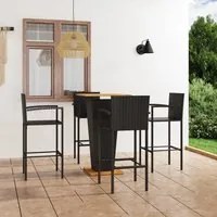 Set Bar da Giardino 5 pz Nero cod mxl 44889