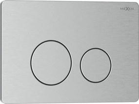 Mexen Tex 06 pulsante di scarico acciaio inossidabile, inox - 6106-10