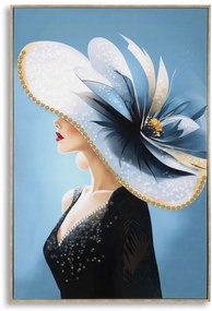 Dipinto Su Tela Laccato Dori C/Cornice -B- Eleganza 62x4x92