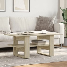 Tavolino Da Salotto Rovere Sonoma 102x55x42cm Legno Multistrato /