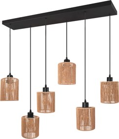 Lampada APP1822-6CP NATURE BLACK