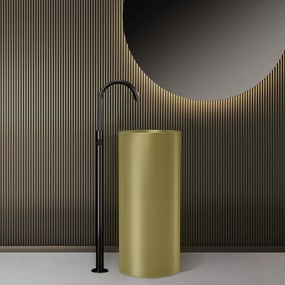 Lavabo Freestanding Con Scarico a Parete 37,5 Cm Karag "Venus" Oro