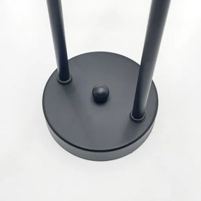 Brilagi - Lampadario da soffitto MALIVA 4xE14/15W/230V nero/trasparente