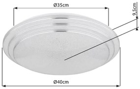 Globo 48419-18 - Plafoniera LED dimmerabile ALEY LED/18W/230V + +TC