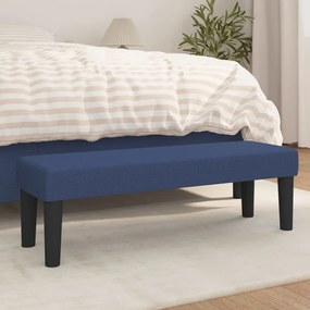 Panca Blu 100x30x30 Cm İn Tessuto /