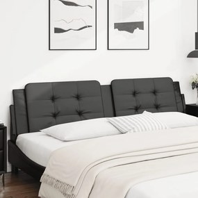 Cuscino Testiera Nero 200 Cm İn Similpelle /