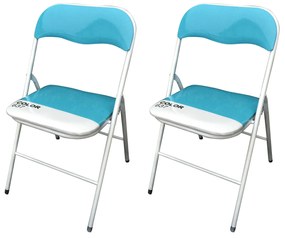 LUCIE - sedia pieghevole salvaspazio set da 2 bicolor