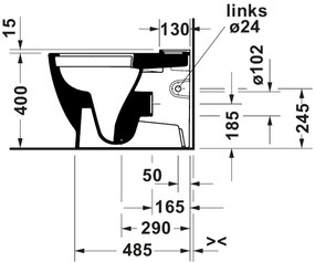Duravit 20600900002 - WC monoblocco D-CODE ceramica/bianco lucido