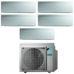Climatizzatore Condizionatore Daikin Bluevolution Penta Split Inverter serie EMURA WHITE III 9+9+9+9+15 con 5MXM90N R-32 Wi-Fi Integrato