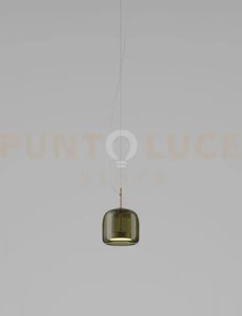 Jube sospensione s verde antico trasparente oro satinato 2 l2214 1...