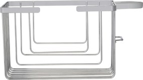 Mensola da bagno senza foratura color argento lucido in acciaio inox Valognes – Wenko