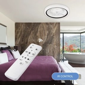 Plafoniera LED con ventilatore GEMMA LED/37W/230V bianco + +TC