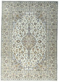 Kashan Tappeto persiano 340x240 Verde (Iran) Annodato A Mano