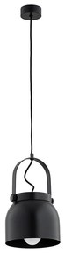 Argon 8281 - Lampadario a sospensione con filo LOGAN 1xE27/15W/230V diametro 20 cm nero