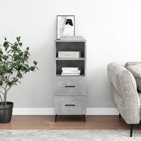 Credenza Grigio Cemento 34,5x34x90 Cm İn Legno Multistrato /