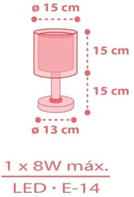 Dalber 41191 - Lampada per bambini RAINBOW 1xE14/8W/230V multicolore