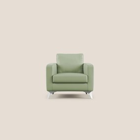 Orione Poltroncina in ecopelle moderna e impermeabile T04 verde