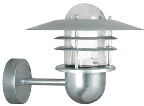 Nordlux - Lampada da parete per esterni AGGER 1xE27/60W/230V IP54 argento