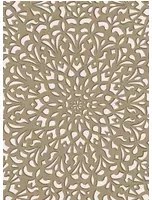 Gittertapete Medina von Cole & Son - Gilver & Parchment