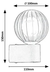 Rabalux 75021 - Applique da esterno COLZAR 1xG9/3,5W/230V