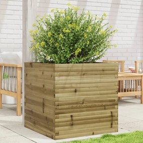Fioriera Da Giardino 70x70x68,5 Cm İn Legno Di Pino Impregnato /