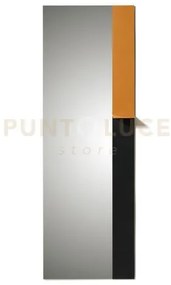 Specchio rettangolare verticale altezza 150 cm con mensola in metal...