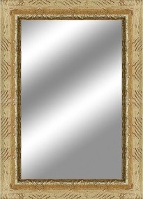 Specchio Medea rettangolare in legno oro 68 x 88 cm