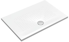 Piatto doccia in ceramica PUNTO bianco L 120 x L 80 x H 3.5 cm lucido