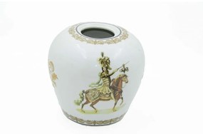 Royal Family - Vaso a Potiche con decoro "Cavalieri"