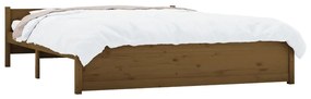 Giroletto miele in legno massello 150x200 cm 5ft king size