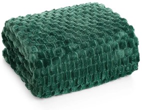 Coperta Cindy6 con effetto 3D verde bottiglia