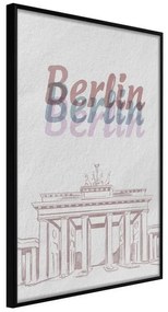 Poster  Pastel Berlin  Cornice Quadri Cornice nera, Larghezza x Altezza Home decor 40x60