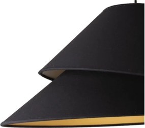 Duolla - Lampadario a sospensione con filo COCO 1xE27/40W/230V diametro 50 cm nero