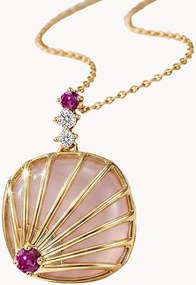 Collana placcata oro con pietre preziose Lucy