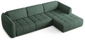 Divano angolare verde (con penisola a destra) Hoku – Makamii