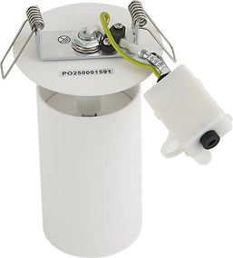 Set di 6 faretti da incasso moderni bianchi GU10 50mm IP44 - Chels