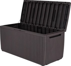 Baule Cassapanca da Esterno 123x57x54 cm in Resina Keter Springwood Marrone...