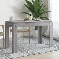 Tavolo da Pranzo Grigio Sonoma 120x60x76 cm Legno Multistrato cod mxl 13601