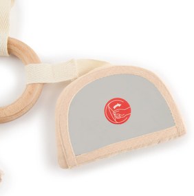 Bieco - Anello in legno con tre giocattoli rimovibili - coniglietto Fine